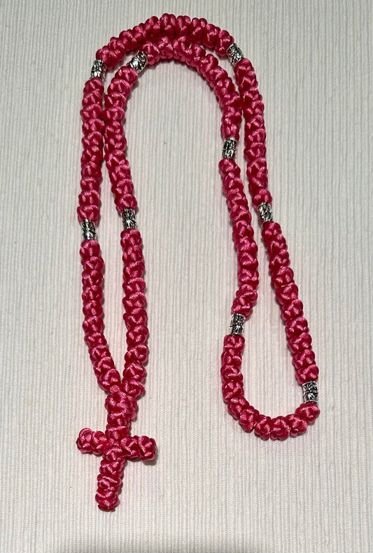 100-knot Orthodox prayer rope (satin) chotki komboskini