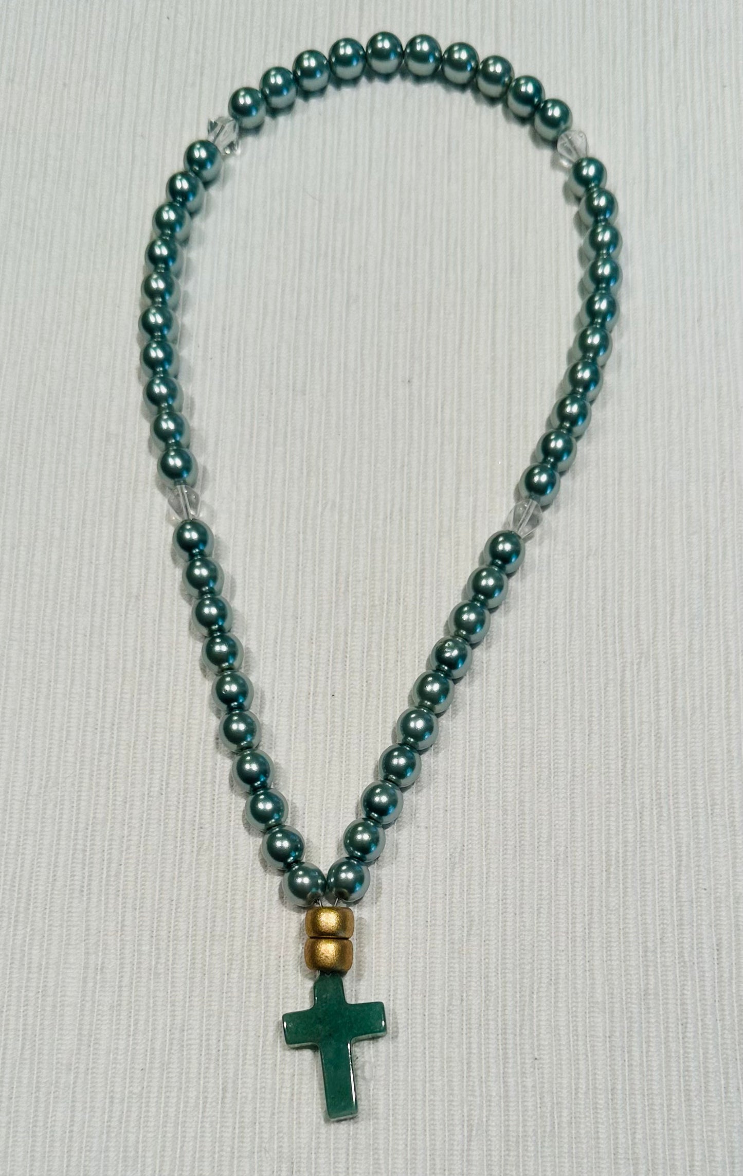 50-bead glass “pearl” prayer rope chotki komboskini