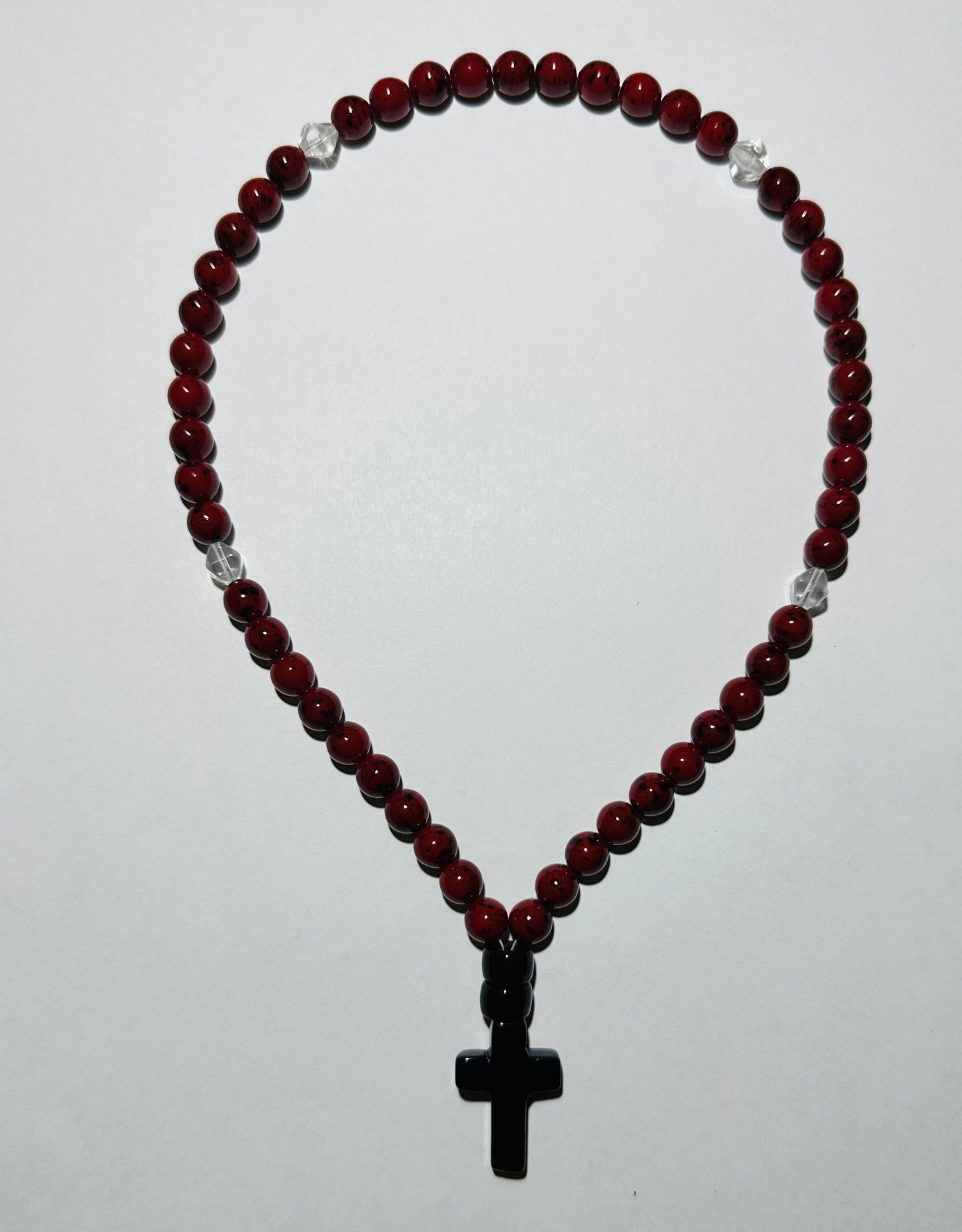 50-bead glass “gemstone” prayer rope chotki komboskini