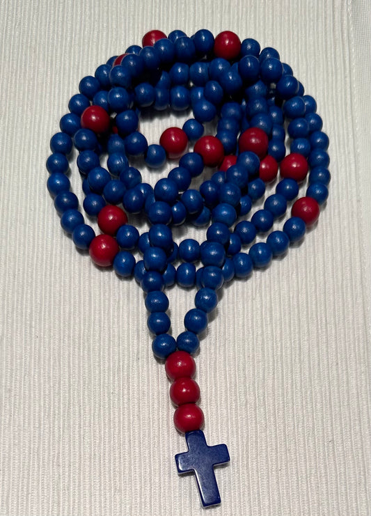 blue 150 wooden bead (medium - 8mm) Orthodox prayer rope chotki komboskini