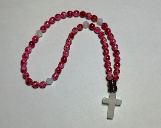 50-bead glass “gemstone” prayer rope chotki komboskini