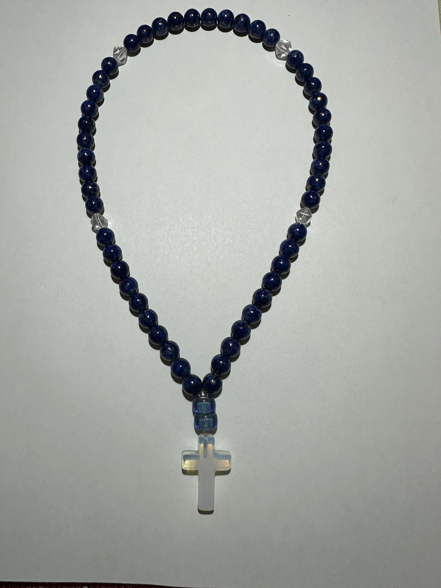 50-bead glass “gemstone” prayer rope chotki komboskini